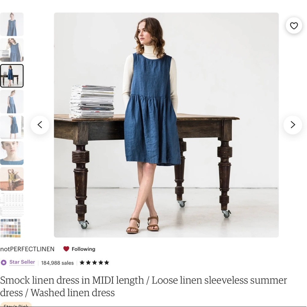 Not Perfect Linen dress.